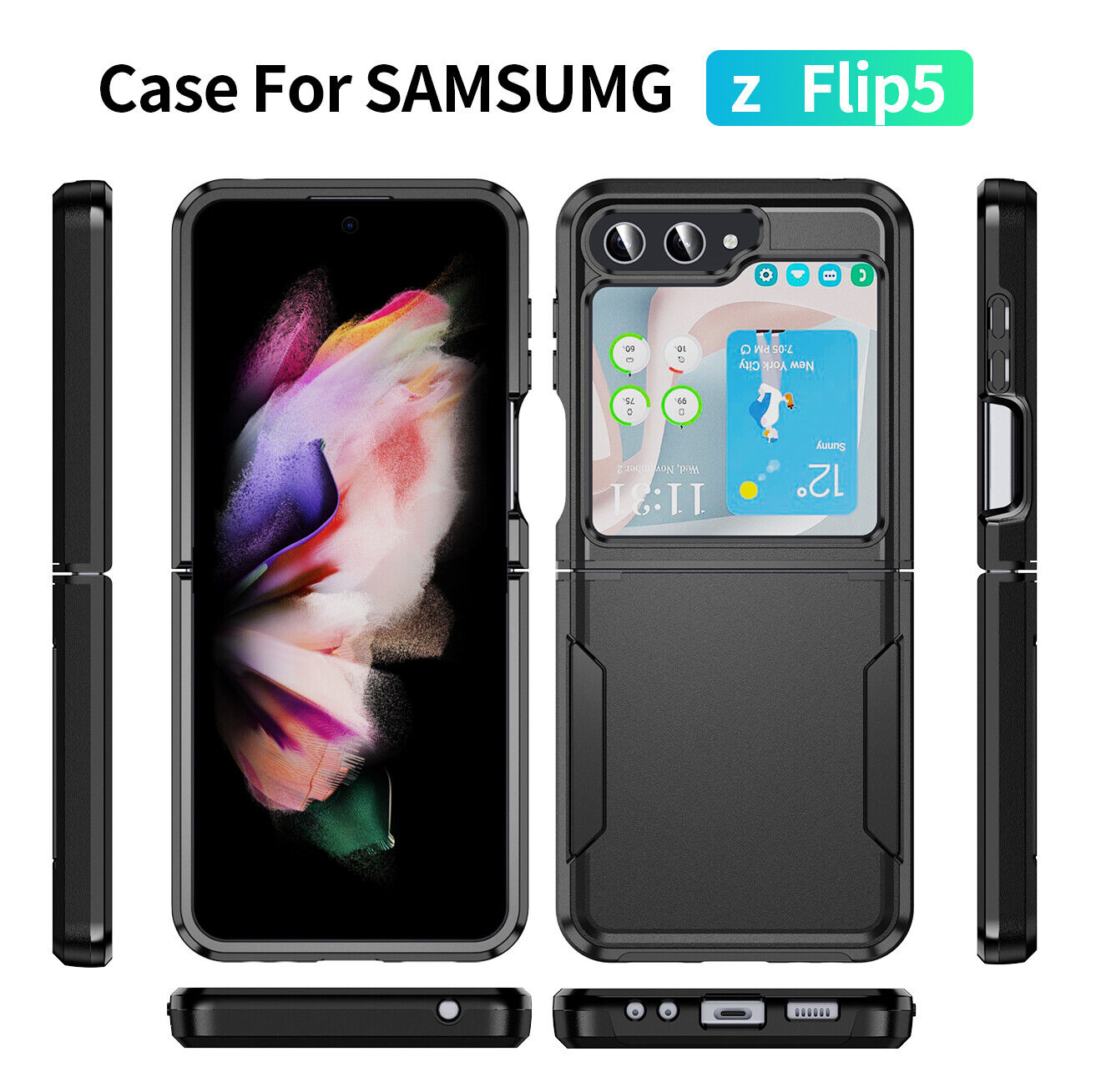 Coque hybride fine pour Samsung Galaxy Z Flip 6 5G Coque hybride fine pour Samsung Galaxy Z Flip 6 5G